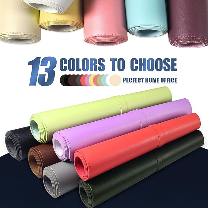 Large Desk Pad 47.2" x 17", Leather Desk Mat Protector, Non-Slip PU Leather Desk Blotter Pad, Large Mouse Keyboard Mat, Waterproof Desk Cover Pad for Office & Home(Sweet Pink)