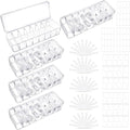 ProSuites Cable Organizer Box with Lid, 5 Pcs Clear Cord Storage Organizer with 50 Cable Ties 108 Cable Labels, Charger Organizer for Office Desk Drawer Organizers and Accessories