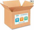 Medium Shipping & Moving Boxes 16x12x12 inches (10-Pack) - Extra Strength 200 lb vs Regular - Corrugated Boxes for Packaging Moving and Delivering - Square Box by IDL Packaging