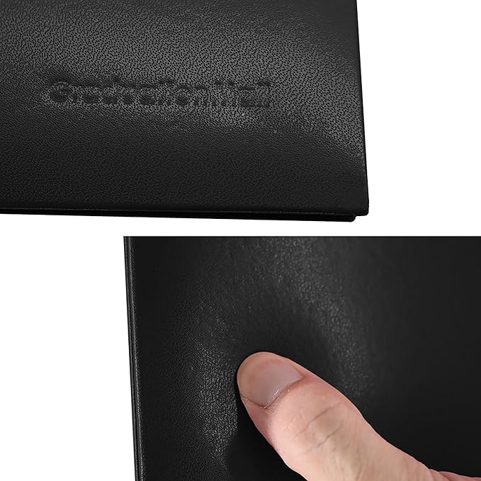 GraduationMall 8.5"x11" Smooth Padded Diploma Cover Certificate Holder Black,2-Packs
