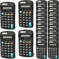 Riccioney 24 Pack Basic Mini Calculators - 8 Digit Display, Solar Battery & AC Power, Handheld for Office, School & Home