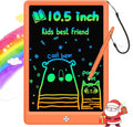 BUKEBU LCD Writing Tablet Doodle Board, Colorful Drawing Pad, Electronic Drawing Tablet, Drawing Pads,Travel Gifts for Kids Ages 3 4 5 6 7 8 Year Old Girls Boys (10.5 inch, Orange)