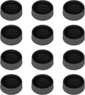 VOCOMO Non Slip Furniture Pads, 1.5' Round Black Rubber Caster Cups, 12 Pcs Anti-Slip Gripper, Anti Slide Floor Protectors for Bed, Couch, Stoppers