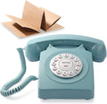 Rotkfst Guest Book Audio Wedding Phone,Record Voice Messages,Retro Guest Book for Wedding or Birthday Party Message Voicemail,Save The Blessings of Your Relatives and Friends（Blue）
