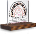 Dispatcher Appreciation Gift Desk Sign, Inspirational Thank You Office Decor for 911 Operators Emergency Responders, Difference Maker Recognition Plaque for Workstations or Home Office PA101