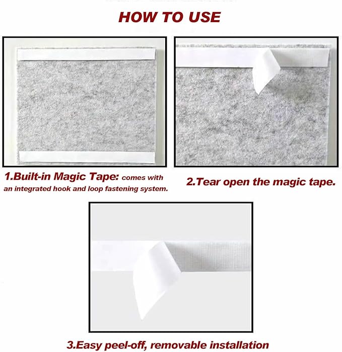 Large Felt Wall Tiles Cork Boards for Office Cubicle, 35"x23.6" Felt Bulletin Board Tiles Pin Board for Walls Home Decor, Noise Reduction Boards Panels for Photos Memos, 6-Pack, Black