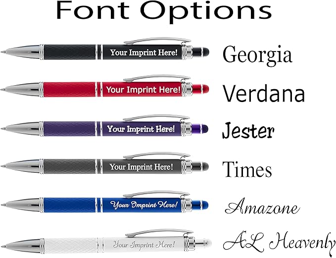ExpressDesigns™ - Personalized Pens Gift Set - 2 Pack of Soft Touch Metal Pens w/gift box - Luxury Ballpoint Pen Custom Engraved with Name or Message (White)