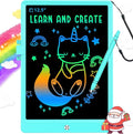 BUKEBU LCD Writing Tablet Doodle Board,12.5 inch Colorful Drawing Pad,Electronic Drawing Tablet, Drawing Pads,Travel Gifts for Kids Ages 3 4 5 6 7 8 Year Old Girls Boys (Blue)