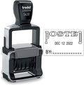 Trodat 5430 Professional Self-Inking Date Stamp with Posted - Black Ink