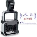 Trodat 5430 Professional Self-Inking Date Stamp with Paid - Blue/Red 2 Color Ink