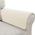 Couch Arm Covers, Sofa Arm Covers, Waterproof Armrest Cover for Sofa, Armchair, Loveseat, Non-Slip Recliner Arm Cover, Headrest Covers, Arm Chair Covers Set of 2 (Beige, 26"×26")