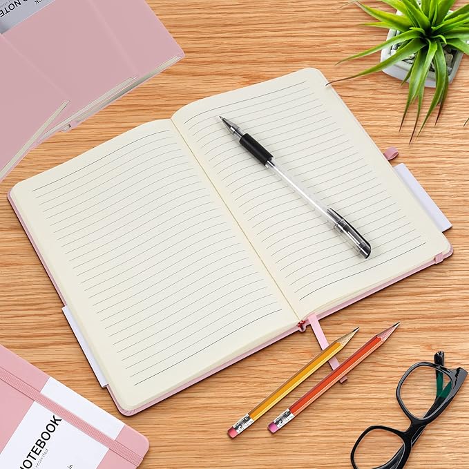 LYDTICK 20 Pack Journals for Writing College Ruled Notebooks Journal in Bulk, Hardcover Notebooks (200Pages) for Note Talking, Lined Bullet Journals for Home School Office, 5.7"x8.4", Dark Green