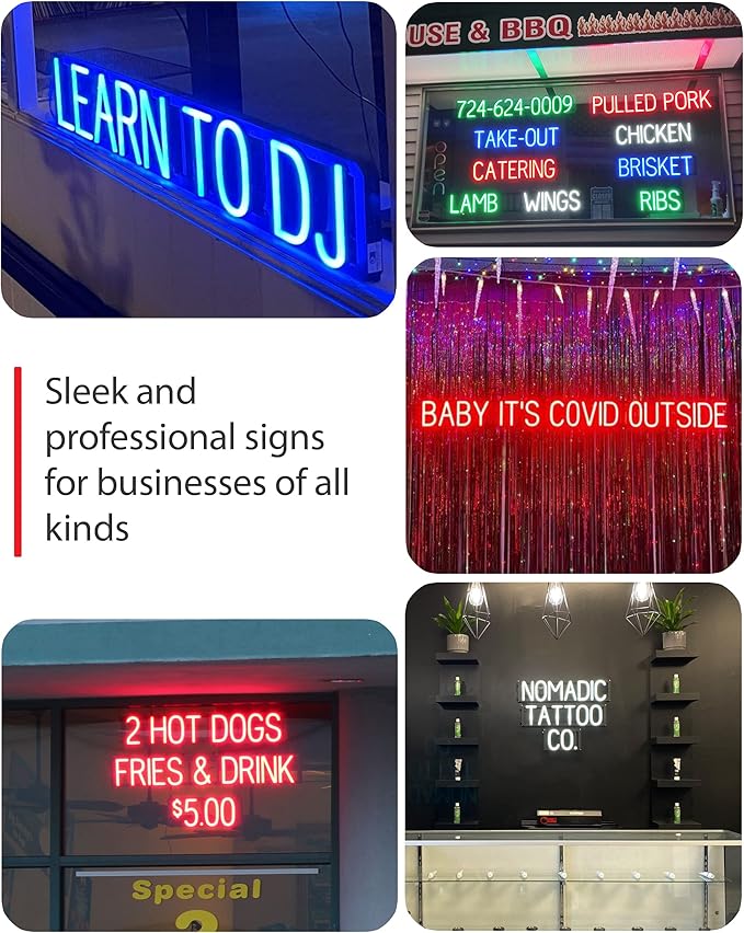 SpellBrite OFFICE Sign | Directional Sign with Neon Look, White LED Light Source | 20.5" x 6.3"