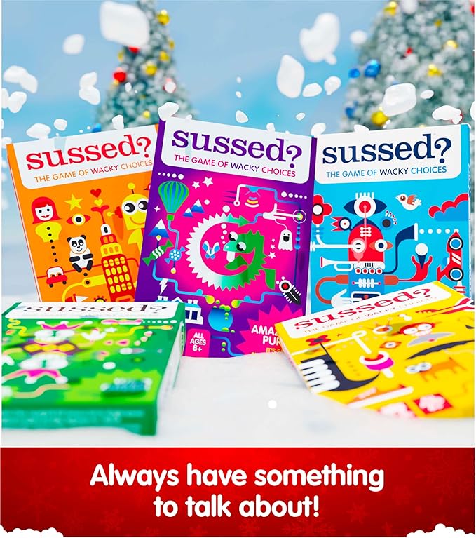 SUSSED The Wacky ‘What Would You Do?’ Social Card Game - Kids Stocking Stuffer, Gift & Family Travel Game for Boys, Girls, Teens - Fun & Easy to Play - Ages 7+ - Oddball Orange Deck