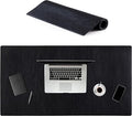 Node Leather - Genuine Leather Desk Pad - Executive Real Leather Desk Mat - Rustic Black (18.75" x 35.75")