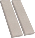 2 Pack 2" Thick Acoustic Panels, 47.24" X 11.81" Fiberglass Wall Panel, Acoustic Panels Sound Absorbing for Office, Studio, Home Theatre - Linen
