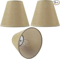 TAaMTYH small lamp shade chandelier shades set of 3，Fabric Lampshade for Wall Lamp，chandelier shades，small table lamps，For Cutting Edge bulbs, Clip-on Fitter Lampshade，3" X 6" X 5"
