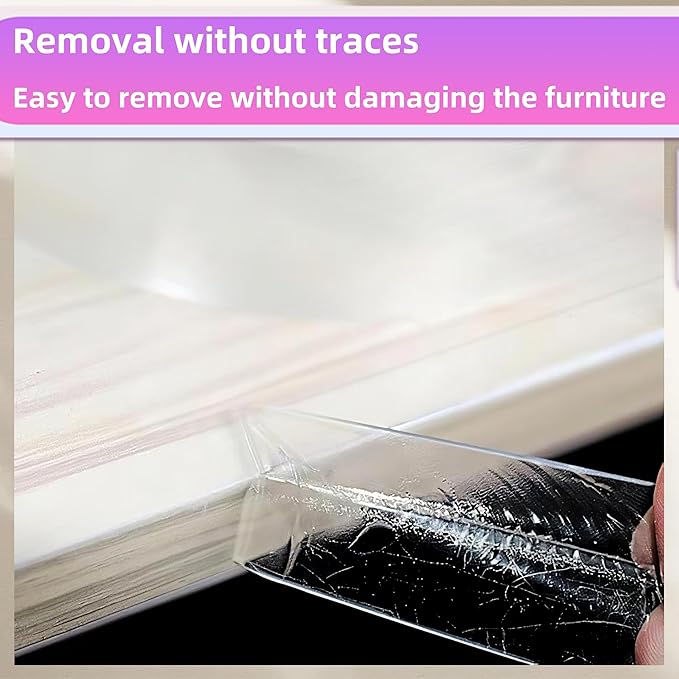 Clear Edge Protector, 1.18in Width x9.84ft Length(3cmx3m) Self-Adhesive Table Edge Guard,Sharp Edge Wrap Cover Tape，Furniture Corner Protectors