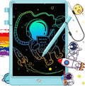 FLUESTON LCD Writing Tablet, Doodle Board Toys Gifts for 3-8 Year Old Girls Boys, 10 Inch Colorful Electronic Board Drawing Pad for Kids, Christmas Gifts for Toddler Educational Learning Travel, Blue