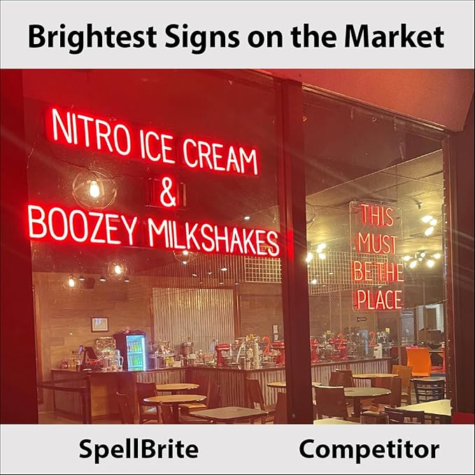 SpellBrite CASHIER Sign | Directional Sign with Neon Look, Green LED Light Source | 25.4" x 6.3"