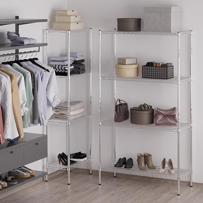 Regal Altair 18" Deep x 42" Wide x 74" Height Wire Shelving Kit | 4-Tier | NSF Commercial Storage Rack Unit