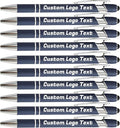 HEYZARDA Personalized Pens with Name Text Logo Custom Ballpoint Pen for Business Office Events with Stylus for Touchscreen 50 Pcs Navy