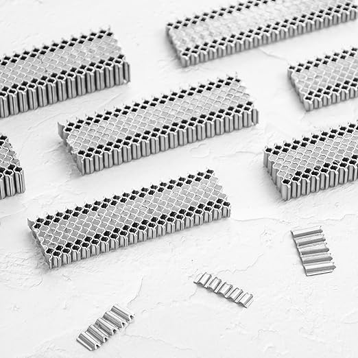 meite Corrugated Fasteners MC138 25 Gauge 1-Inch Crown 3/8-Inch Length Corrugated W Fastener Staples 5000 PCS/Case (1 Case)