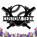 Personalized Baseball Metal Sign Custom Name Sign Baseball Player Gift Boys Room Decor Softball Lover Present Sports Wall Art Decorations Gift for Team,Dad,Husband,Son