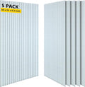 AUTORIFIC Acoustic Panels,5 Pack Sound Panels Noise Reducing for Walls,47.2"x23.6"x0.35" Soundproof Wall Panels,High-Density Acoustic Wall Panels,Decorative Wall Sound Absorbing Panel,White