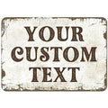 Rustic Custom Sign, Personalized Metal Signs, Gift for Chritmas, Man Cave, Indoor and Outdoor Use 10x7 Inches, ACM, Fade Resistant, Made in the USA