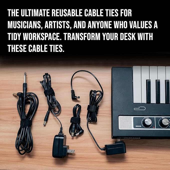 130 PCS 6 Inch Reusable Cable Ties Adjustable Cord Straps, Hook & Loop Wire Organizer for Home, Office & Electronics Cable Management