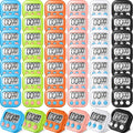 Macarrie 48 Pcs Digital Kitchen Timer Bulk Small Magnetic Backing Stand Timer Clock Loud Alarm LCD Display Electronic Minute Second Count up Countdown Alarm for Teacher Classroom Cooking Baking