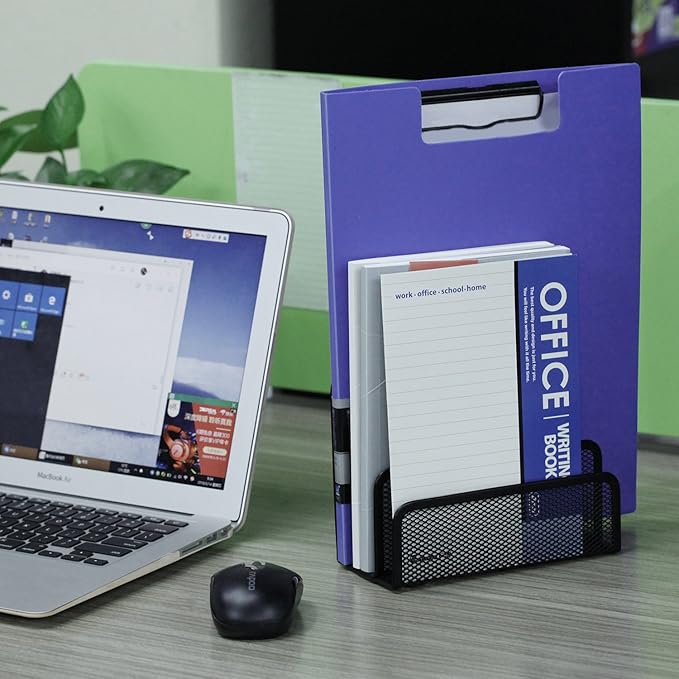 Anumit Desk Mail Organizer, File Holder Letter Sorter with 3 Vertical Upright Metal Mesh Compartments Document, Filing, Folders, Mail, Paper Organizer for Home or Office Desktop (1PCS)