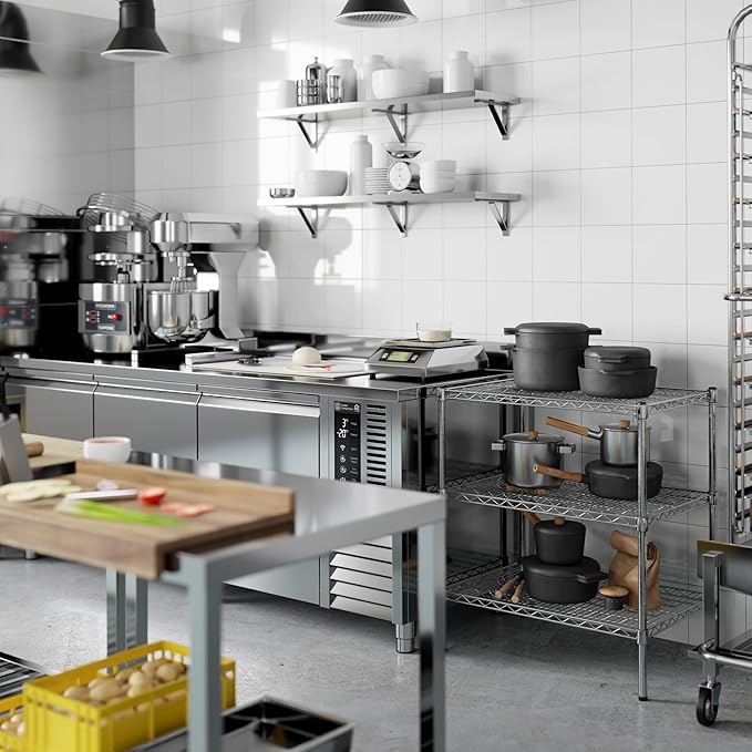 Regal Altair 21" Deep x 30" Wide x 34" Height Wire Shelving Kit | 3-Tier | NSF Commercial Storage Rack Unit
