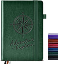 PAIBAS Blank Journal Notebook for Women Men,160 Pages,A5 Hardcover Sketchbook for Drawing, Sketch book, Unlined Notebooks for School,Work, Note Taking,Travel Journals for Writing 5.8"x8.5" (Green)