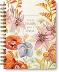 Compendium Spiral Notebook – Seek Out Beauty Where It Lives. – A Designer Spiral Notebook with 192 Lined Pages, College Ruled, 7.0" W x 9.25" H