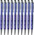 Yucold Customized Pens with Name/Logo - Touch Screen Stylus Ballpoint Pen, Perfect for Weddings, Business & Personalized Gifts (Royal blue,150)