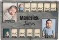 Newborn picture frame, Baby picture sign, Baby keepsake wall decor, Nursery picture frame, Gift for new mom, 1 year old photo album (Newborn 3.0)