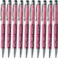 Yucold Customized Pens with Name/Logo - Touch Screen Stylus Ballpoint Pen, Perfect for Weddings, Business & Personalized Gifts (Wine red,200)