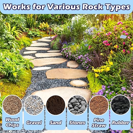 YOBTOP Rock Glue for Landscaping - 64oz Professional Strength Mulch Glue for Rocks Pea Gravel Pine Straw | Non-Toxic Fast-Drying Weather-Resistant for Patios Walkways Driveways Garden Borders