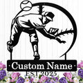Personalized Baseball Metal Sign Custom Baseball Signs Wall Art, Custom Name Sign for Player, Boys Room Decor, Sports Wall Decor, Gift for Boys, Team, Dad, Man