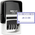 MaxMark Office Self Inking Date Stamp with Phrase Denied - Blue Ink