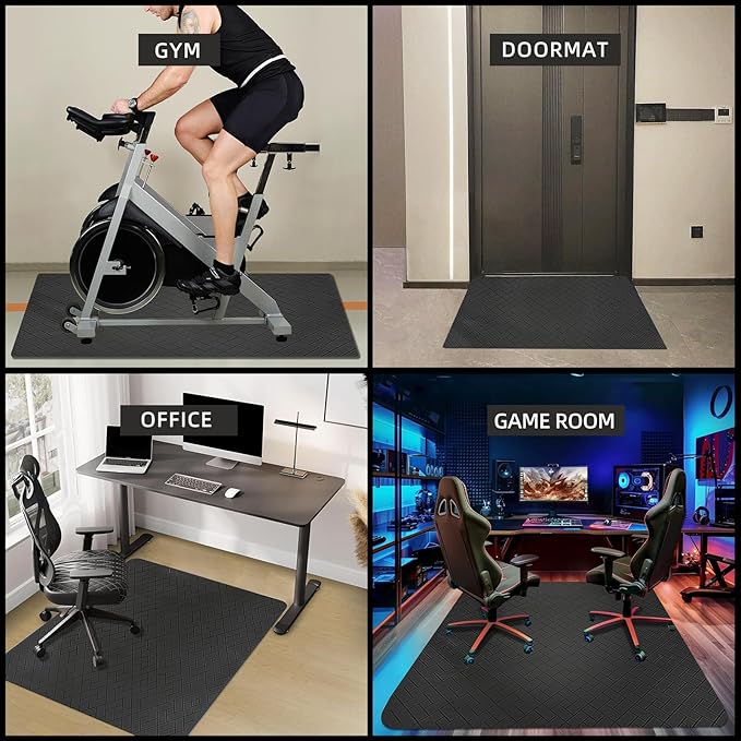 Office Chair Mat for Hard Floor, 48"x36" Computer Chair Mat, Multi-Purpose Desk Floor Protector for Work, Home, Gaming