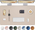 AFIING Extra Large Desk Mat - 55"x 24" Non-Slip Desk Pad for Office and Home - Ideal for Large Mouse Pad and Desk Mats on Top of Desks(Beige)