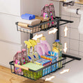 Dihmpor Under Sink Organizer and Storage, Slide Out Under Cabinet Storage Pull Out Sink Shelf Cabinet Storage Shelves, Undersink Organizers for Kitchen Bathroom Cabinet