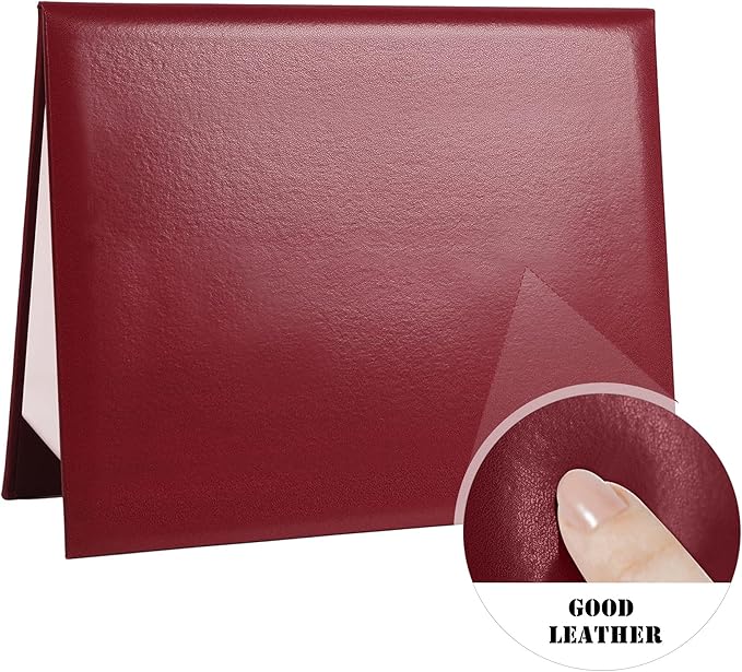 Diploma Cover 8.5” x11” Diploma Holder of Graduation Leatherette Padded Certificate（Tent Style),20-Pack