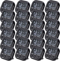 Leumoi 24 Pcs Digital Kitchen Timers Magnetic Back Timers Bulk Large Screen Loud Alarm On/Off Switch Minute Second Count up Countdown Memory Setting for Cooking Classroom Exercise (Black)