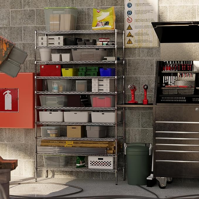 Regal Altair 18" Deep x 48" Wide x 86" Height Wire Shelving Kit | 10-Tier | NSF Commercial Storage Rack Unit
