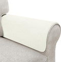 Couch Arm Covers, Sofa Arm Covers, Waterproof Armrest Cover for Sofa, Armchair, Loveseat, Non-Slip Recliner Arm Cover, Sofas Headrest Cover, Arm Chair Covers Set of 2 (Cream, 24"×20")