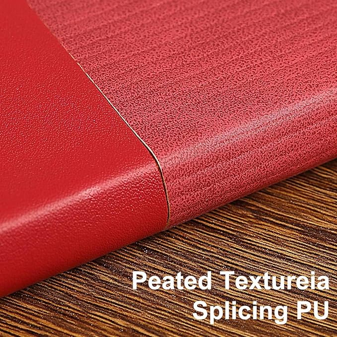 TSFPapier Lined Journal Notebook for Work College Ruled Note Book 5.79"x8.27" A5 PU Leather Daily Journaling 216 Pages for Women Men Writing Home School Supplies Business (A5 Lined 216pages, 2 Pack-Red/Darkgreen)